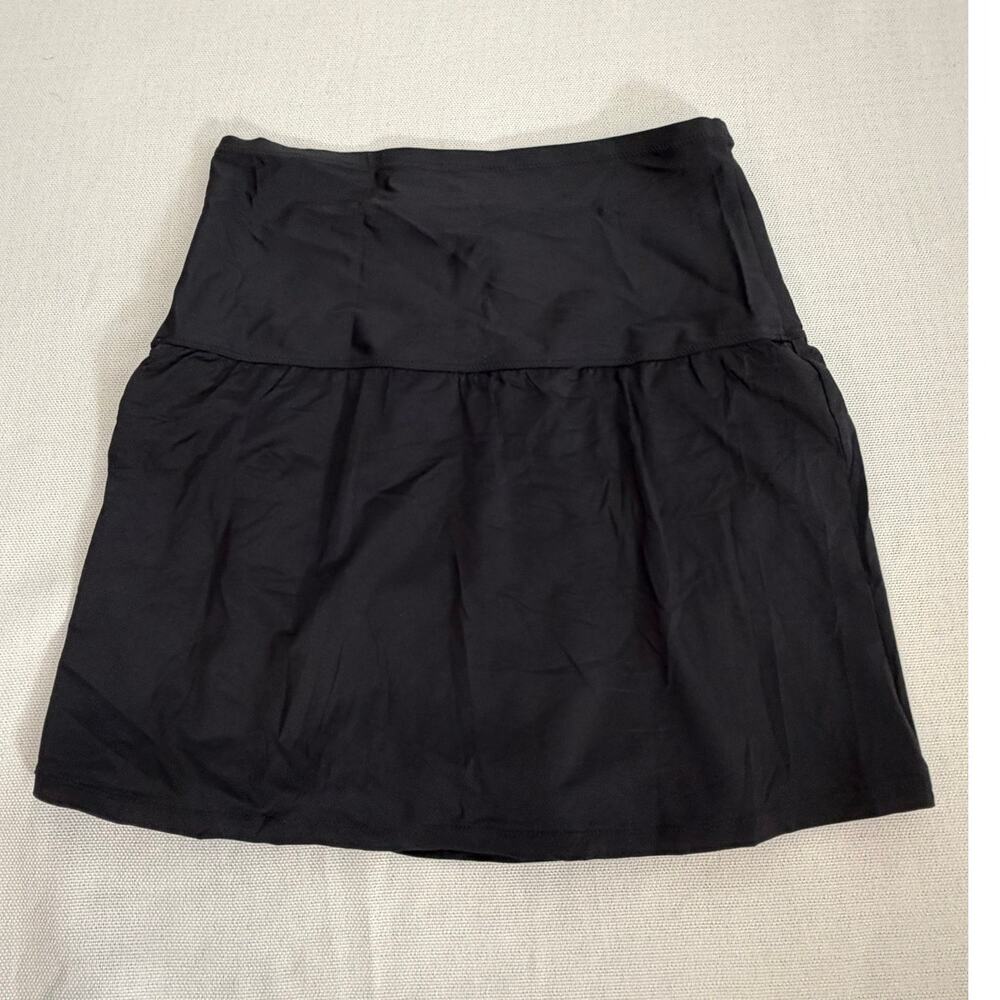Leilani High Waisted Black Swim Skort size 10